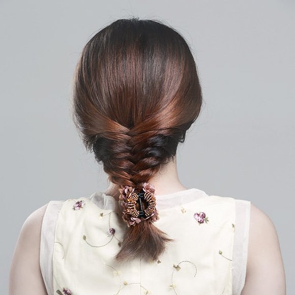 Small Purple Handmade Hair Claw - Picture 6 of 6